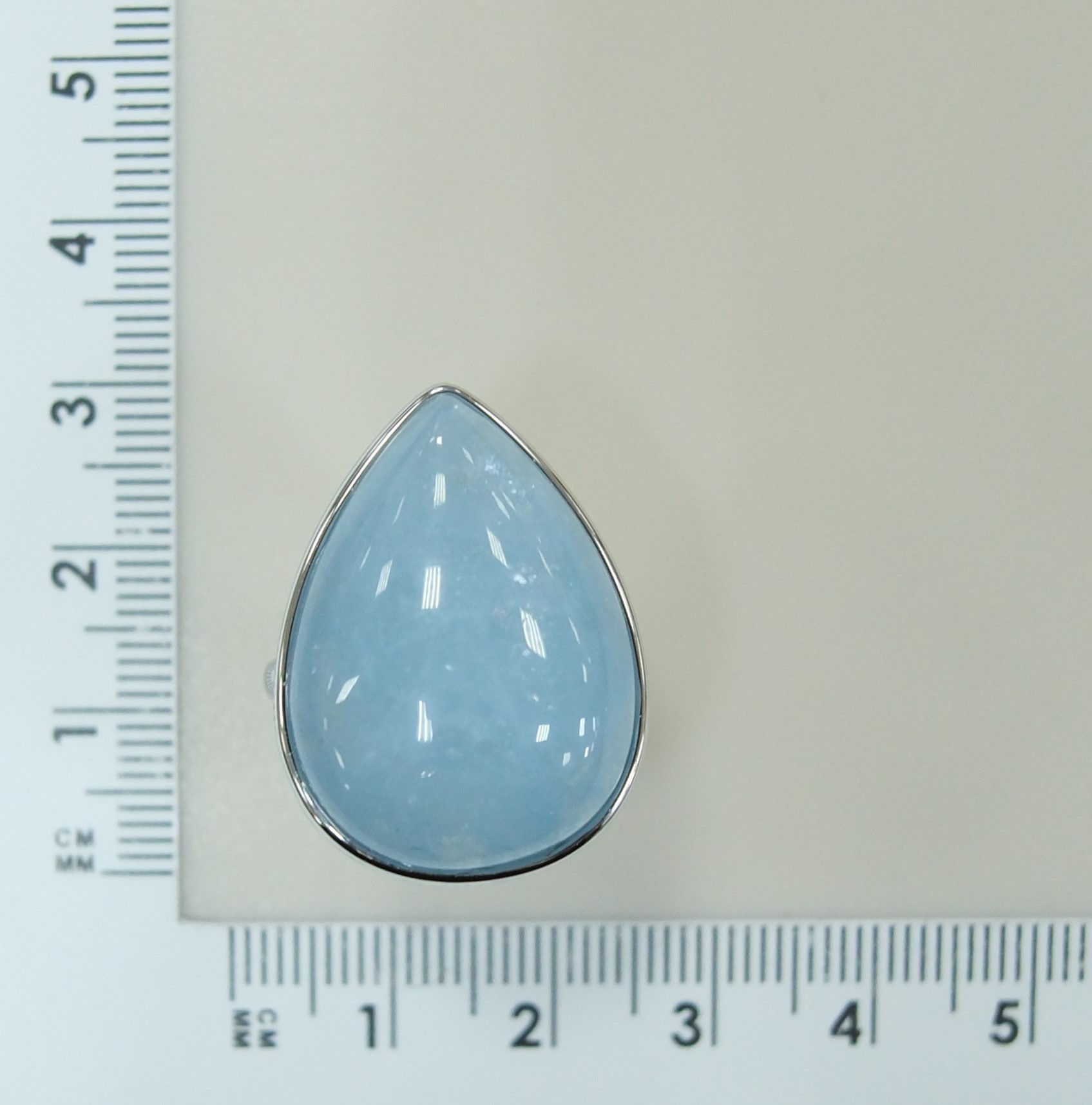 Серебряное кольцо с аквамарином